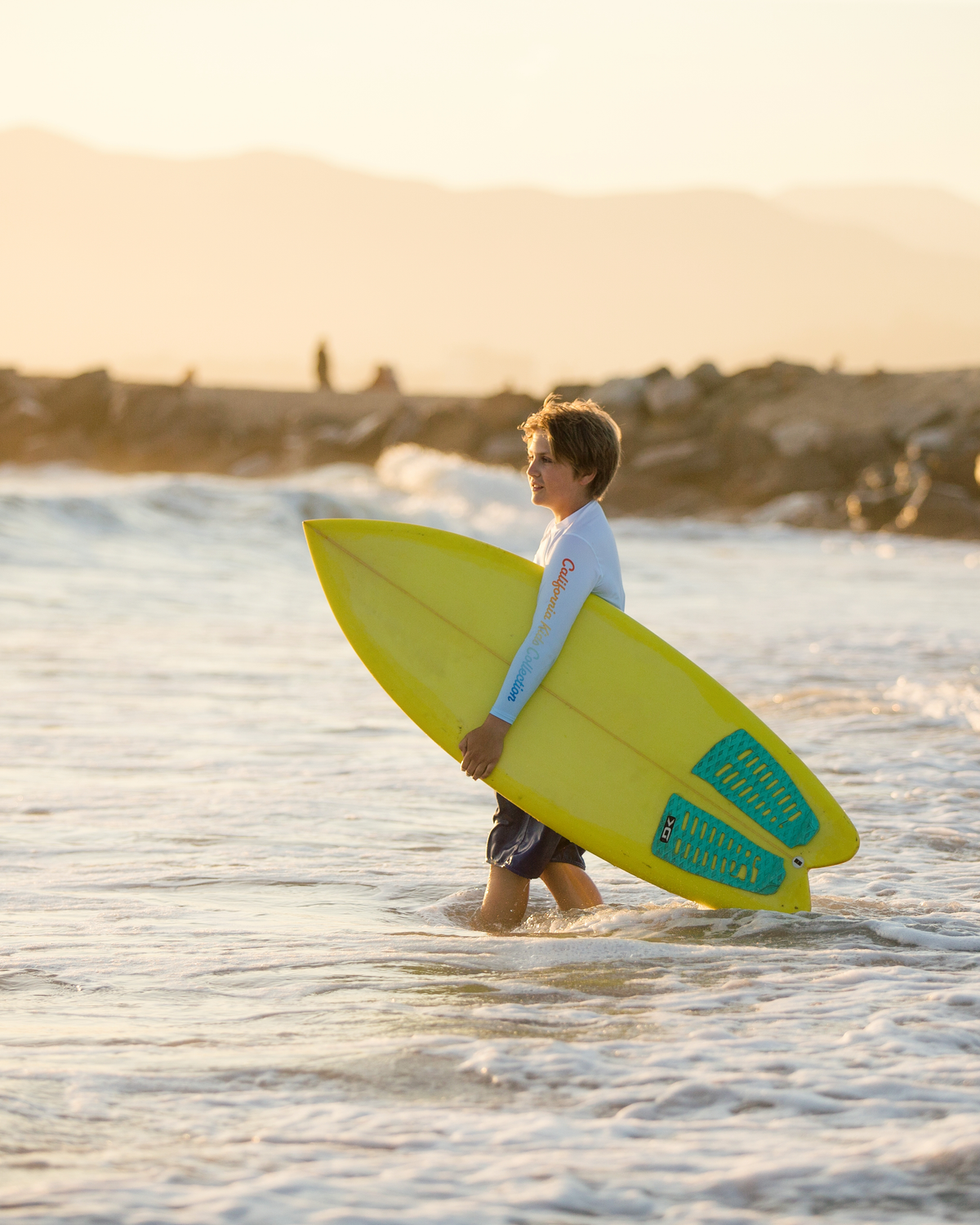 California Kids Collection | Rash Guard - Youth - Blue | Eco-Friendly, Sustainable Kids Apparel