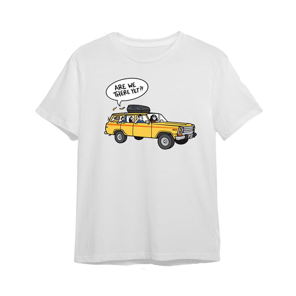 California Kids Collection | Are We There Yet - Youth - White | Eco-Friendly, Sustainable Kids Apparel