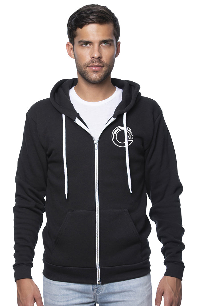 CKC Ultra-Soft Hoodie - Black Zip Up - Unisex