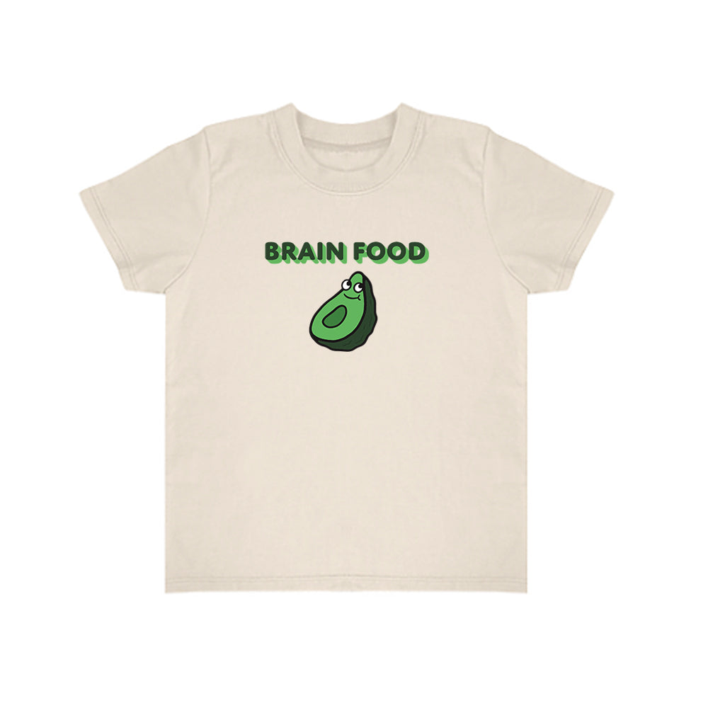 California Kids Collection | Brain Food - Baby - White | Eco-Friendly, Sustainable Kids Apparel