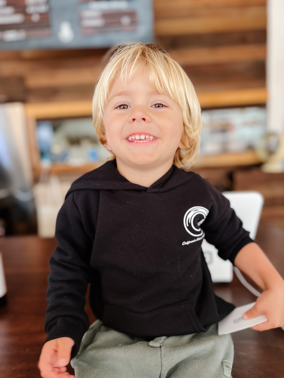 California Kids Collection | CKC Logo Hoodie - Toddler - Black | Eco-Friendly, Sustainable Kids Apparel
