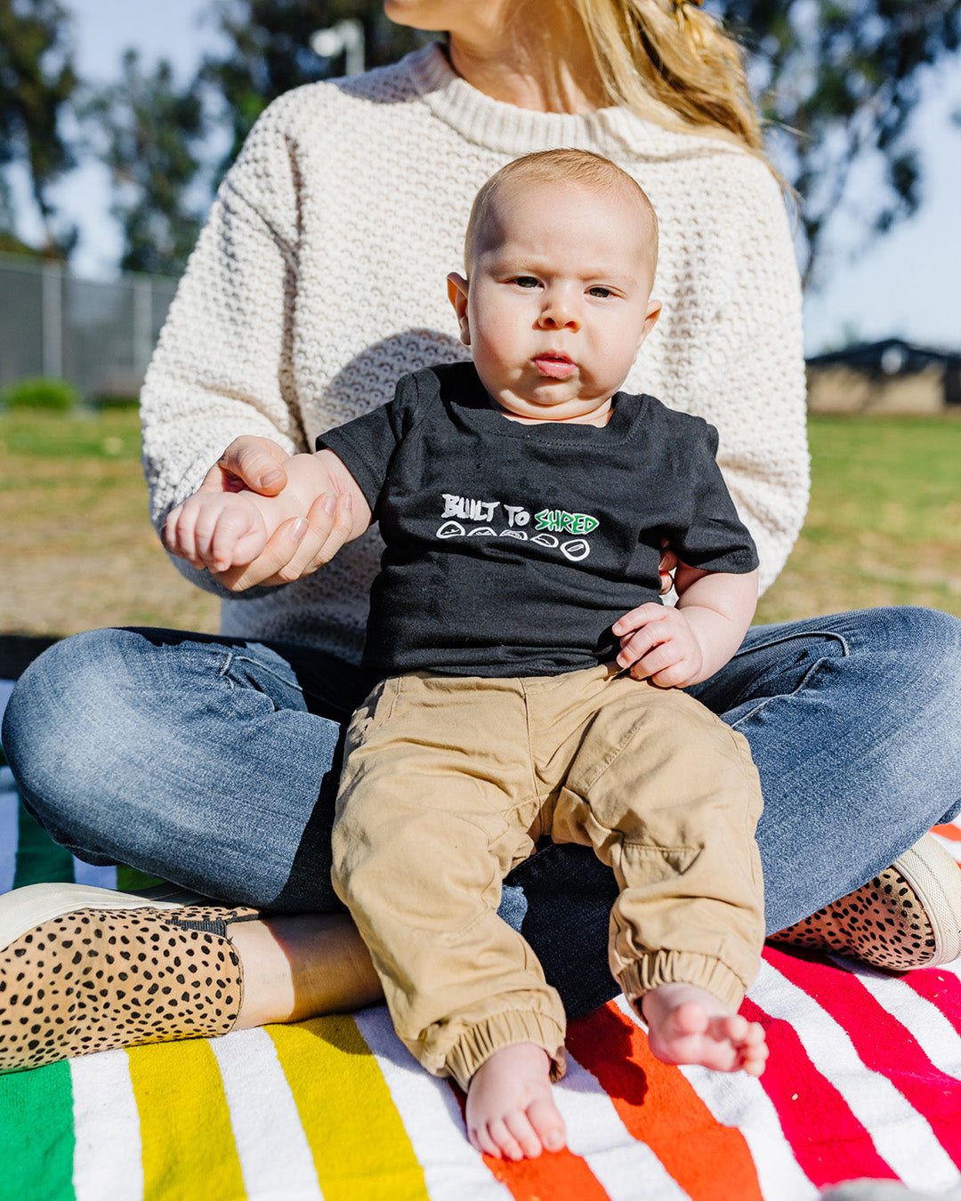 California Kids Collection | Built To Shred - Baby - Black | Eco-Friendly, Sustainable Kids Apparel