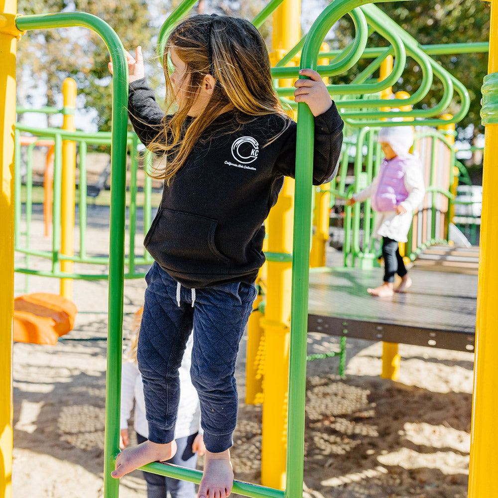 California Kids Collection | CKC Logo Hoodie - Toddler - Black | Eco-Friendly, Sustainable Kids Apparel