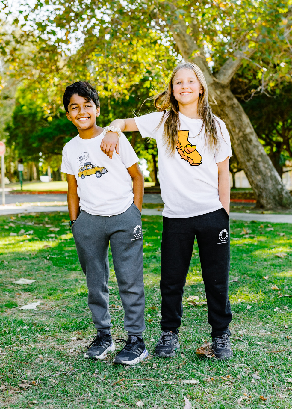 California Kids Collection | Jogger Pants - Youth - Grey | Eco-Friendly, Sustainable Kids Apparel