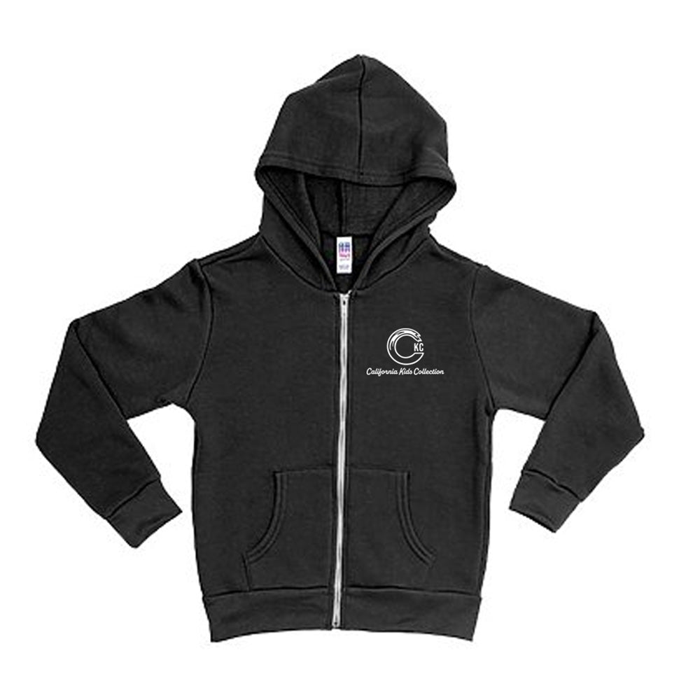 California Kids Collection | CKC Logo Zip-Up Hoodie - Baby - Black | Eco-Friendly, Sustainable Kids Apparel