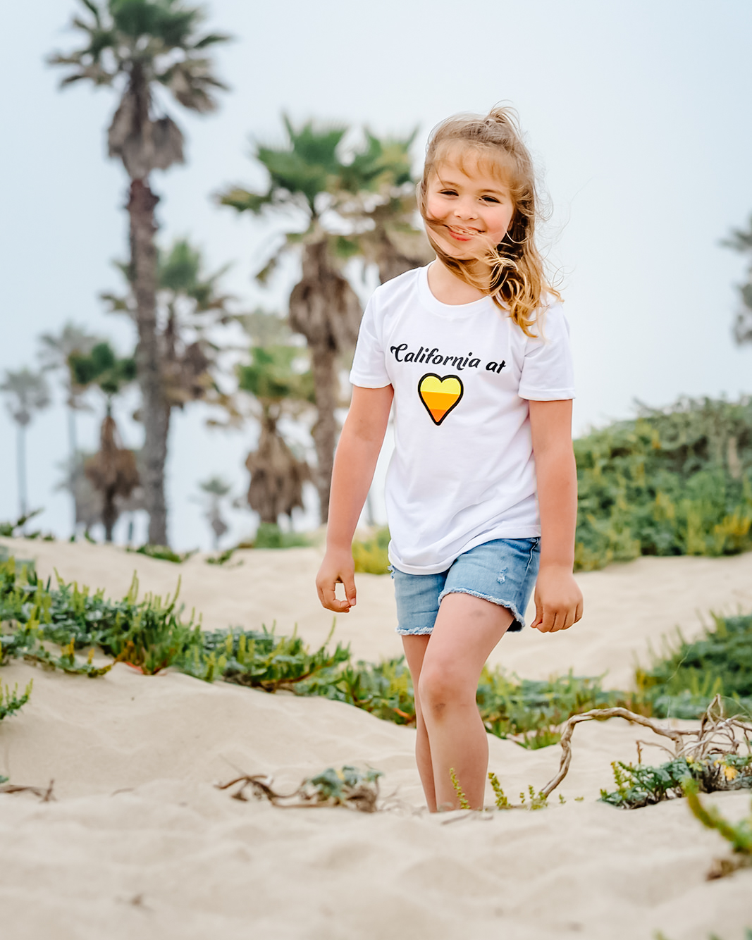 California Kids Collection | California at Heart - Toddler - White | Eco-Friendly, Sustainable Kids Apparel
