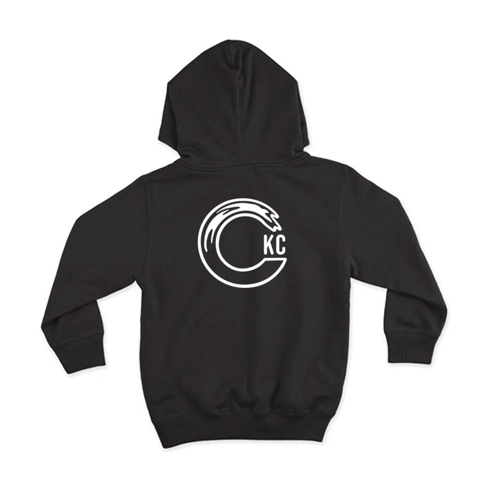 California Kids Collection | CKC Logo Zip-Up Hoodie - Baby - Black | Eco-Friendly, Sustainable Kids Apparel