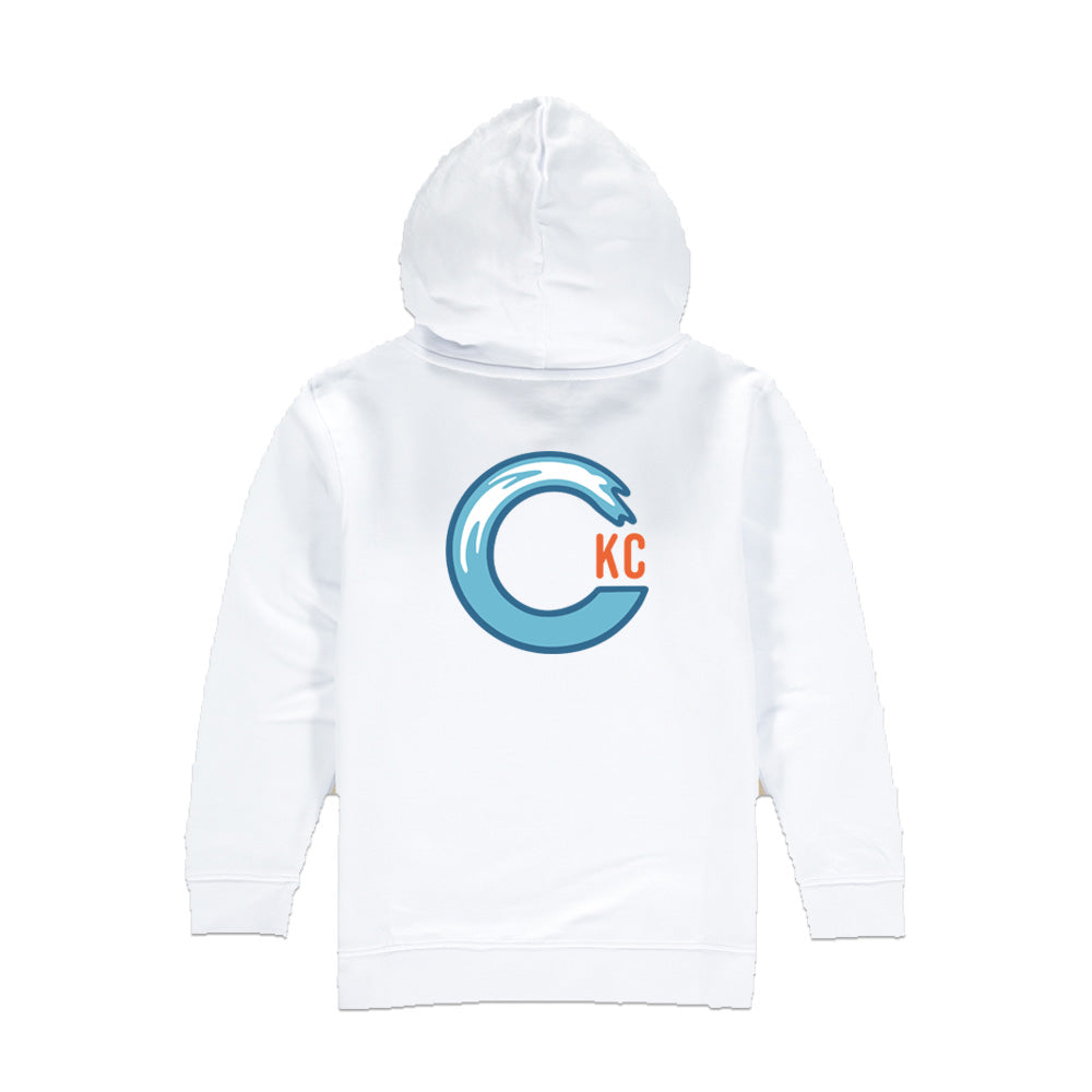 California Kids Collection | CKC Logo Hoodie - Toddler - White | Eco-Friendly, Sustainable Kids Apparel