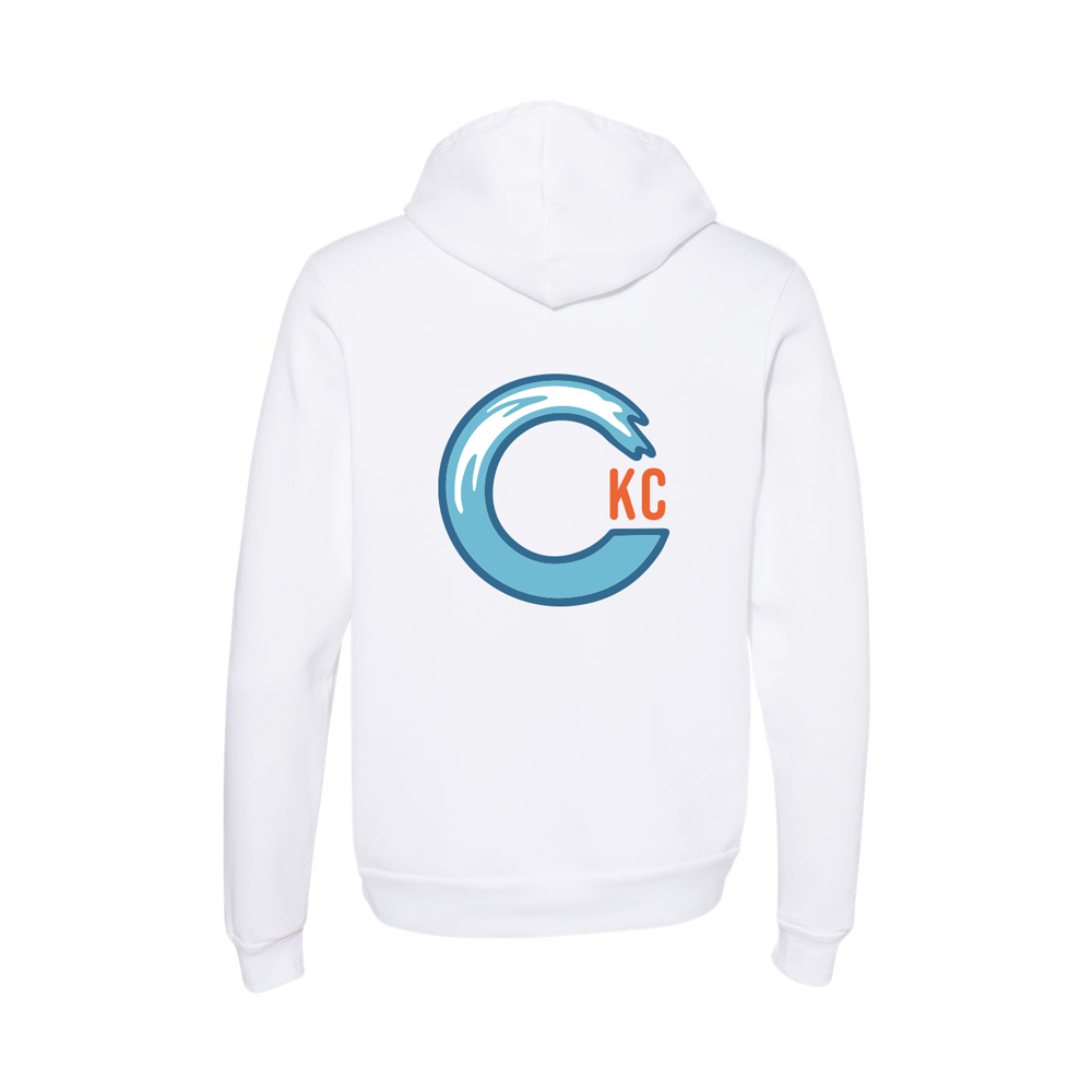 California Kids Collection | CKC Logo Hoodie - Teen - White | Eco-Friendly, Sustainable Kids Apparel