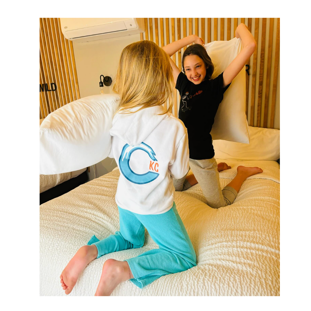 California Kids Collection | CKC Logo Hoodie - Youth - White | Eco-Friendly, Sustainable Kids Apparel