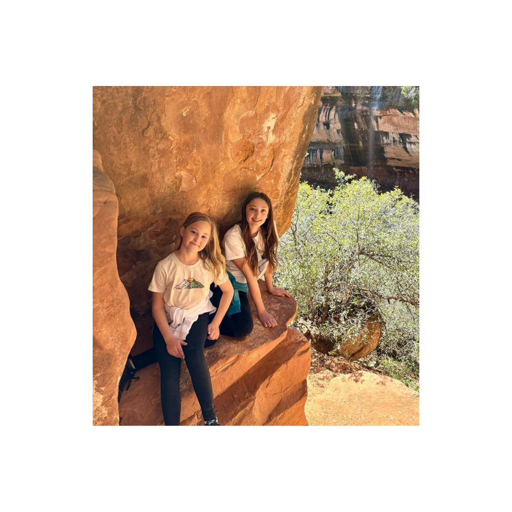 California Kids Collection | Mountain Love - Youth - White | Eco-Friendly, Sustainable Kids Apparel