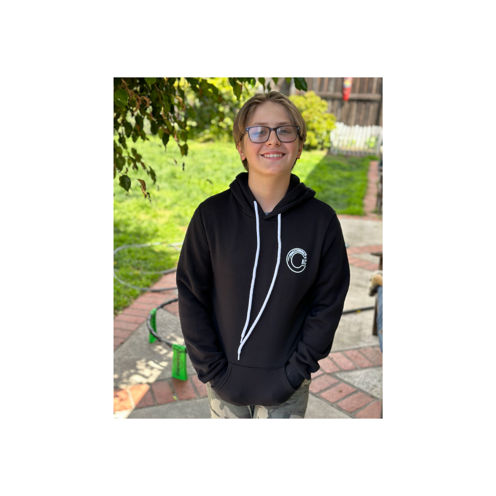 California Kids Collection | CKC Logo Hoodie - Teen - Black | Eco-Friendly, Sustainable Kids Apparel