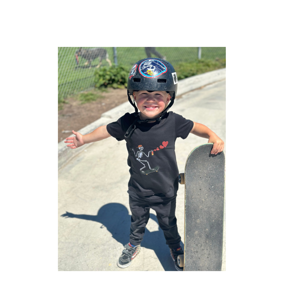 Good Vibes Skeleton Tee | Toddler