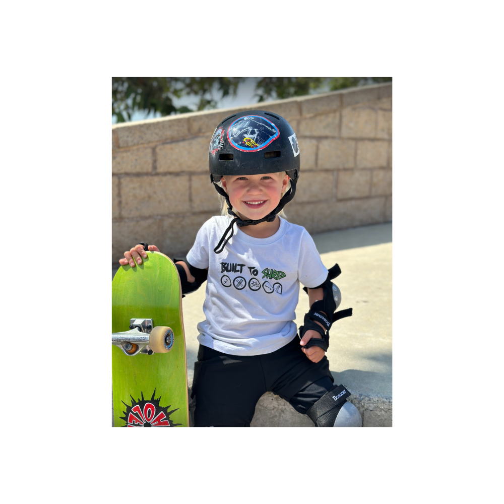 Built To Shred | Toddler Tee in White